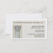 Corinthian Column Attorney Business Card (Front/Back)