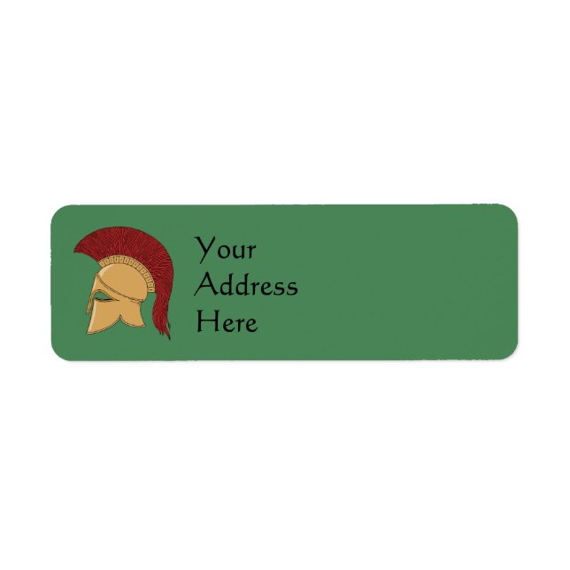 Corinthian Helmet Label (Front)