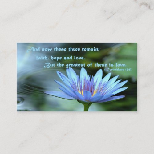 Corinthians13  faith hope love business card