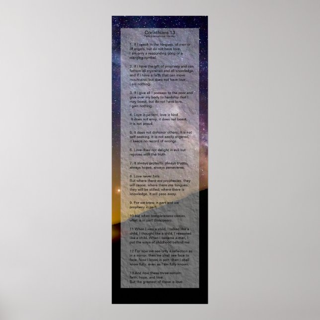 Corinthians 13 Print (Front)