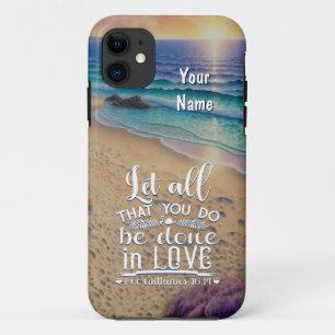 Corinthians 16-14 Love iPhone 11 Case