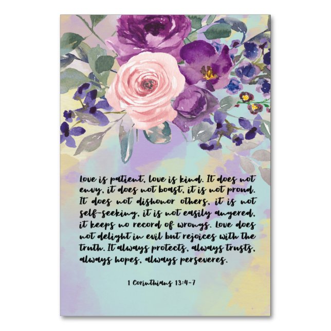Corinthians Bible Verse Card (Back)