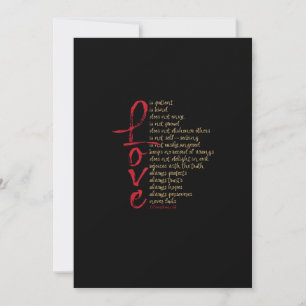 Corinthians Bible Verse Love Is Patient Love Is Ki Holiday Card