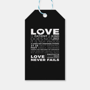 Corinthians Love Is Patient And Kind Does Not Envy Gift Tags