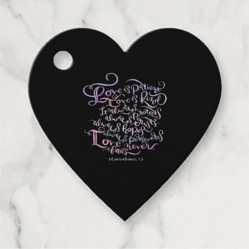 Corinthians Love Is Patient Love Is Kind Classic D Favor Tags