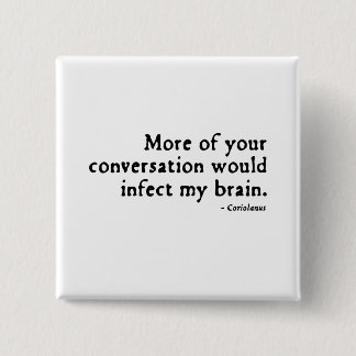 Coriolanus Insult (16thC version) Pinback Button