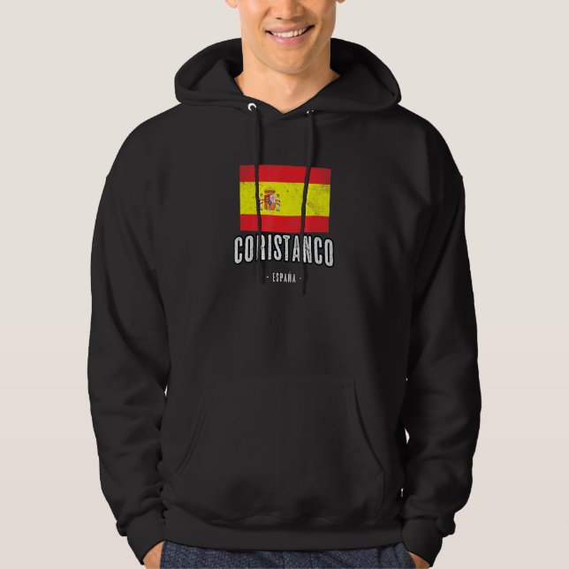 Coristanco Spain Es Flag City Bandera Ropa Hoodie (Front)