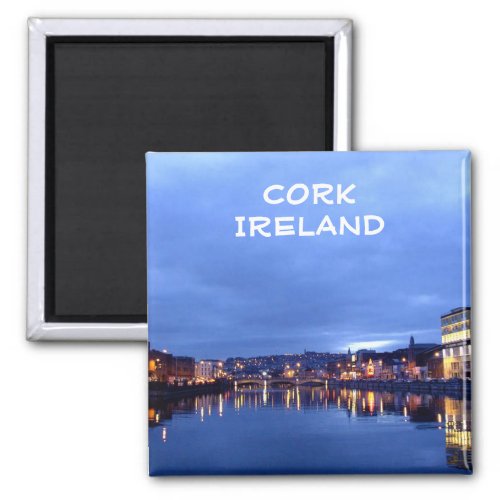 Cork at Night Ireland Magnet