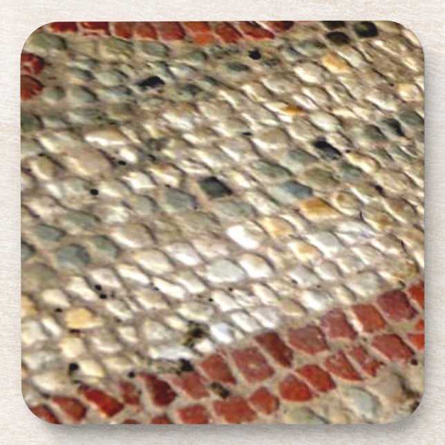 Cork backed high gloss coasters Roman Ruins, Eng. (Front)