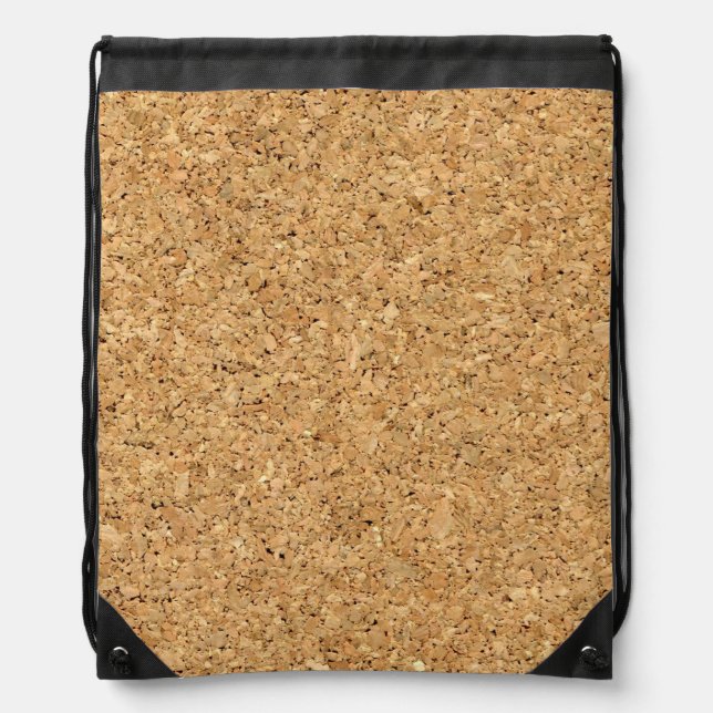 cork background drawstring bag (Front)