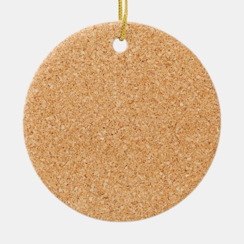 Cork Board Ceramic Ornament