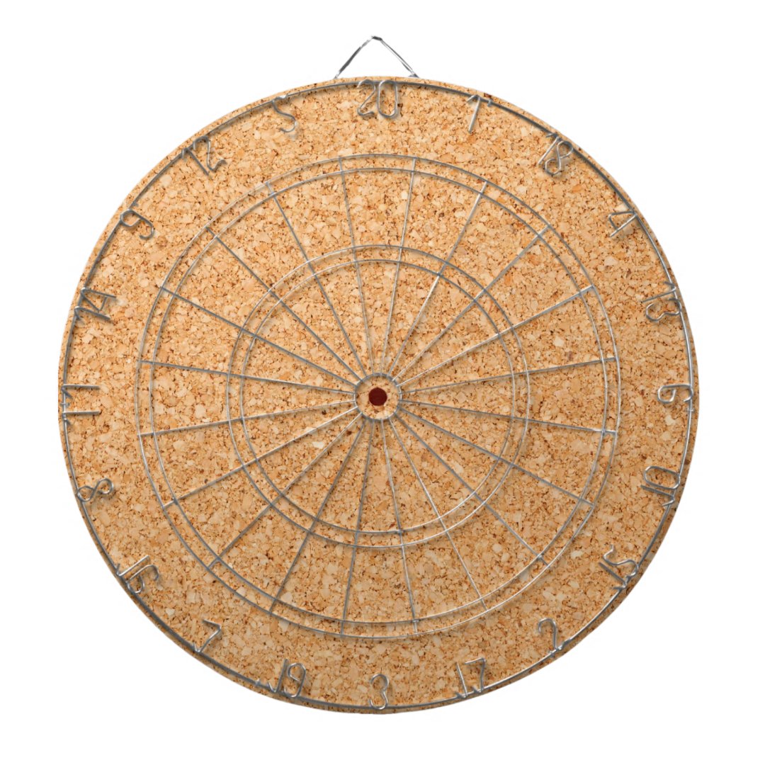 Cork Board Dartboard With Darts Zazzle