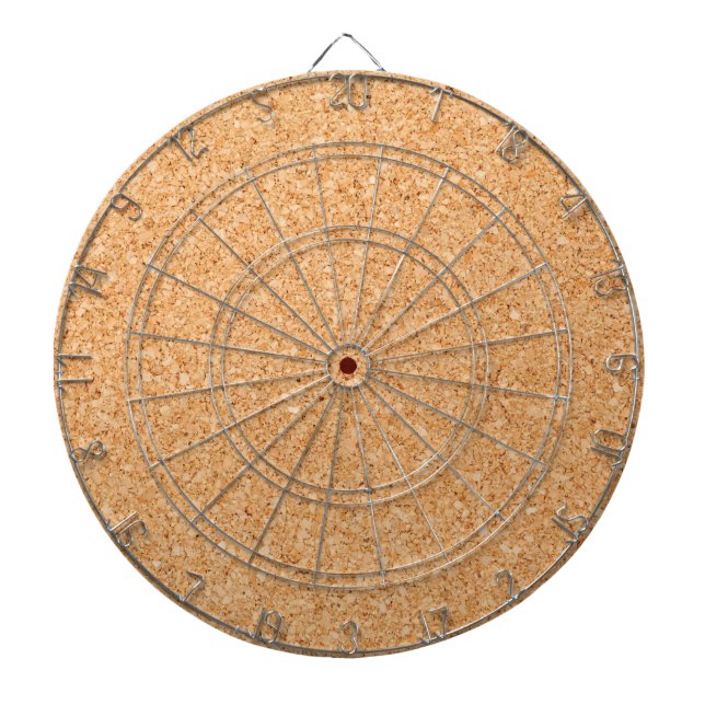 Cork Board Dartboard With Darts (Front)
