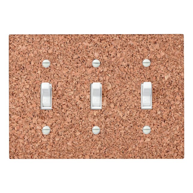 Cork Board Light Switch Cover (In Situ)