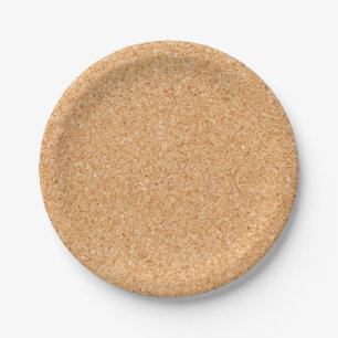 Cork Board Paper Plates