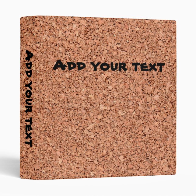 Cork Board - Personalizable Binder (Front/Spine)
