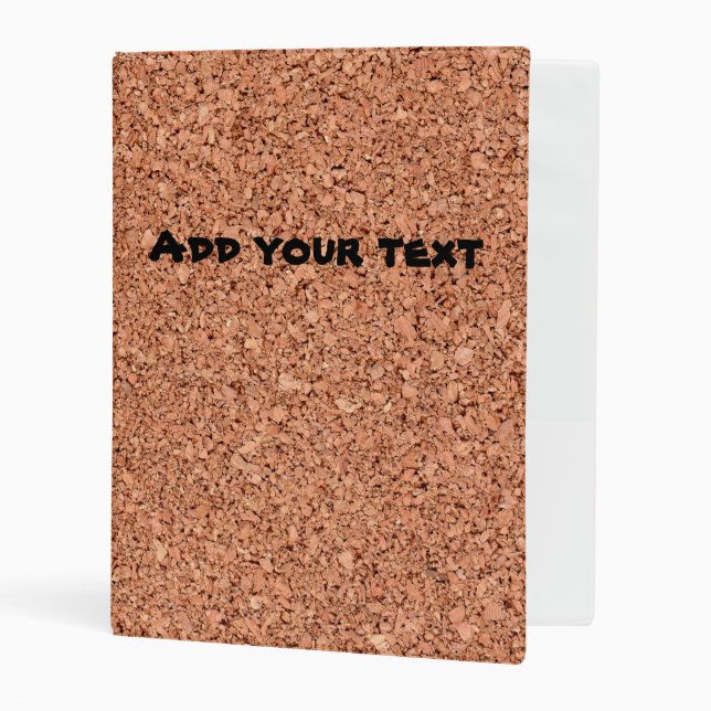 Cork Board - Personalizable Mini Binder (Front/Inside)