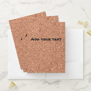 Cork Board - Personalizable Pocket Folder
