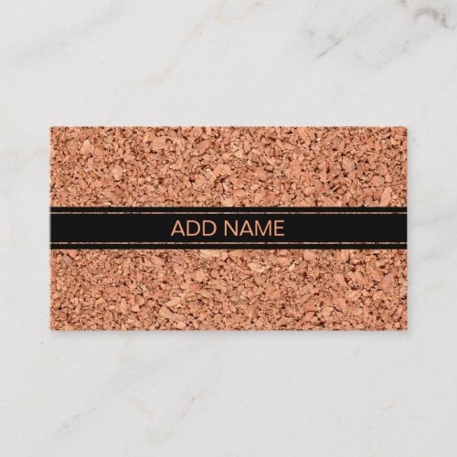 Cork Board with Customizable Text Business Card