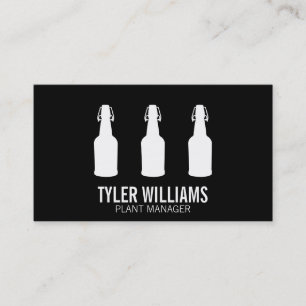 Cork Bottles (white) Business Card