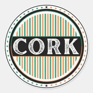Cork City Pride Emblem – Irish Identity Classic Round Sticker
