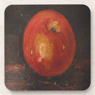 Cork Coaster Set Ann Hayes Painting Apple