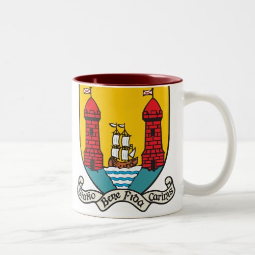 Cork Coat of Arms Two_Tone Coffee Mug