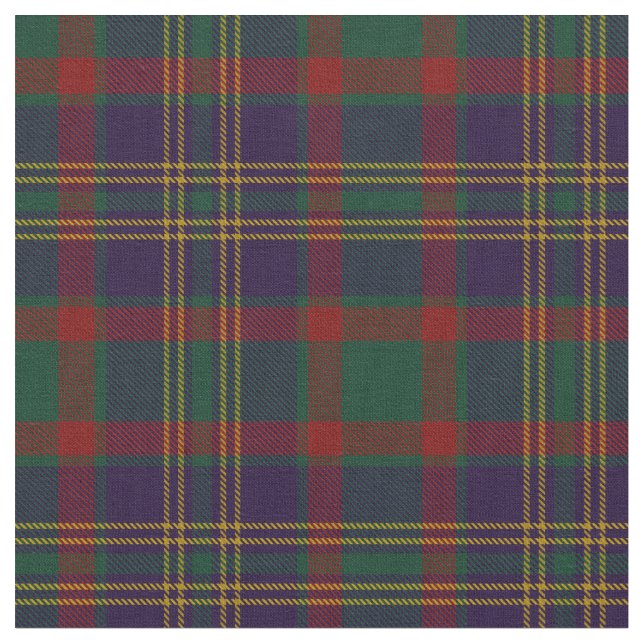 Cork County Irish Tartan Fabric (Close Up)