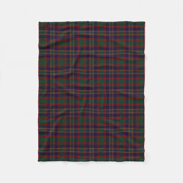 Cork County Irish Tartan Fleece Blanket (Front)