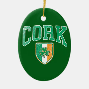 CORK Ireland Ceramic Ornament