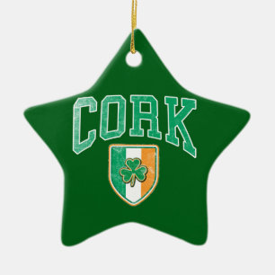 CORK Ireland Ceramic Ornament