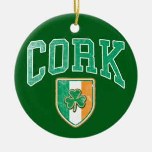 CORK Ireland Ceramic Ornament