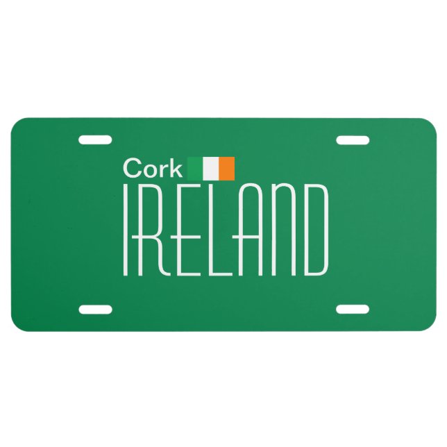 Cork, Ireland License Plate (Front)