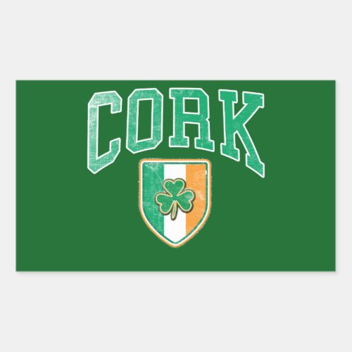 CORK Ireland Rectangular Sticker