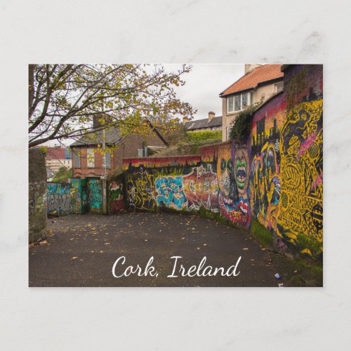 Cork Ireland Street Art Photographic Postcard