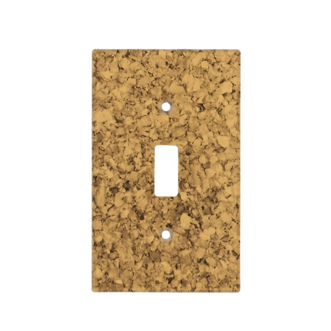 Cork Look Light Switch Cover (Front)