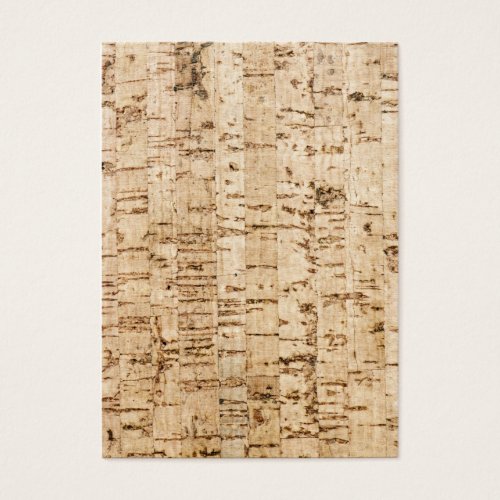 Cork oak texture business card