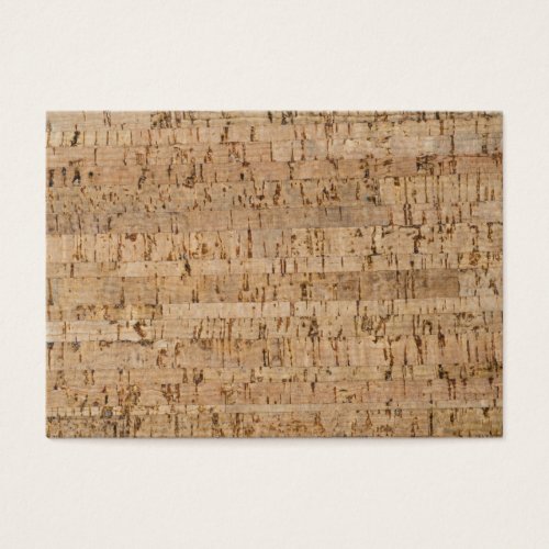 Cork-oak texture business cards