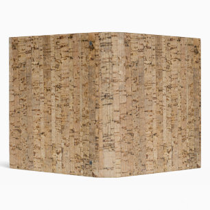 Cork oak pattern 3 ring binder