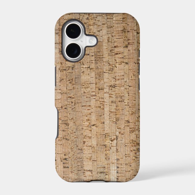 Cork oak pattern iphone case (Back)