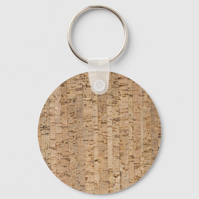 Cork oak pattern keychain (Front)