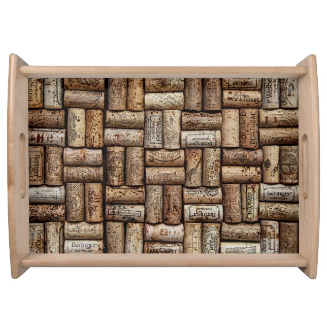 Cork pattern serving tray (Front)