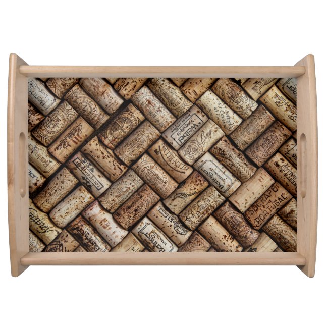 Cork pattern serving tray (Front)