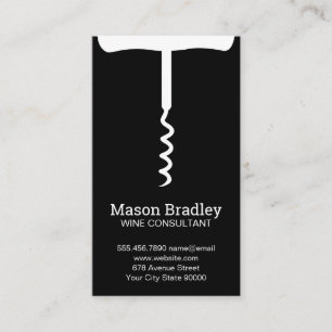 Cork Screw Business Card