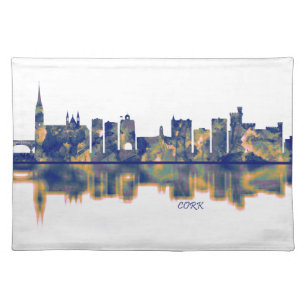 Cork Skyline Cloth Placemat