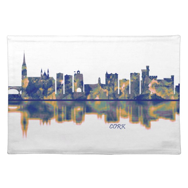 Cork Skyline Cloth Placemat (Front)