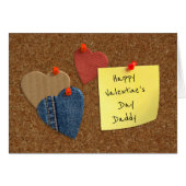 Corkboard cutout hearts Valentine (Front Horizontal)