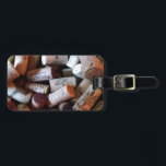 Corks a plenty bag tag<br><div class="desc">Bring your love for the spirits everywhere you go with this graphic of scattered wine and champagne corks.</div>