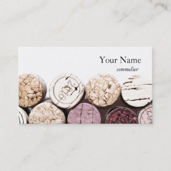 Corks Winemaking Sommelier Business Card by businessdesign at Zazzle