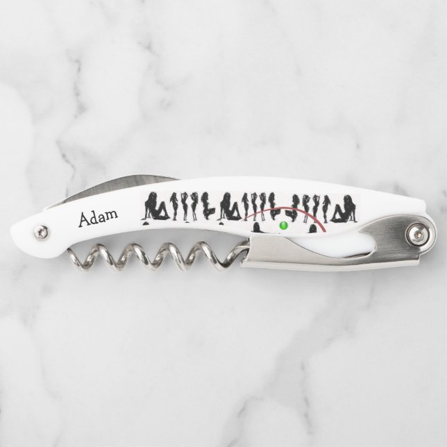 Corkscrew Bottle Opener Adam (Back)